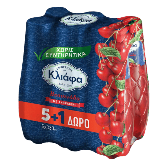 Kliafa Sauerkirsche 6-Pack (6x330ml) von Kliafa bei Araxxon  - Hochwertiges griechisches Produkt.   Kliafa Sauerkirsche 6-Pack (6x330ml) από Kliafa στο Araxxon  - Αυθεντικό ελληνικό προϊόν.